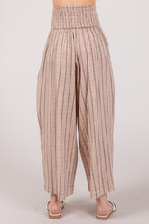 SAGE + FIG Women's Cotton Gauze Wash Stripe Pants - Casual, Breathable & Stylish